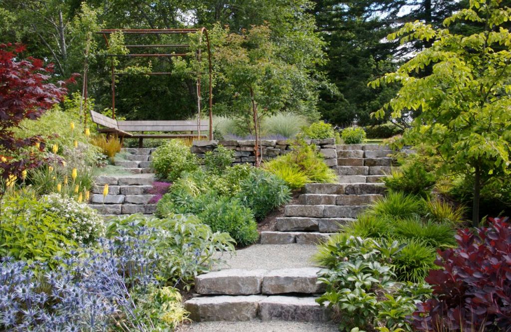 The big easy - thanks to careful plant and materials selection, prep work and many of our other time saving techniques, this S. Oregon coast garden gives more than it takes.